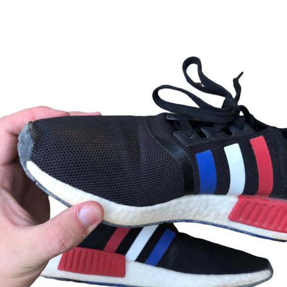 2019 Adidas NMD R1 Black Tri-Color Size 8 Black - Picture 14 of 16